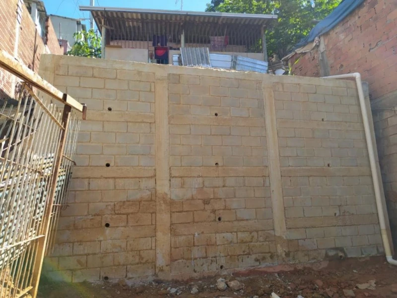 projeto muro de arrimo bloco de concreto